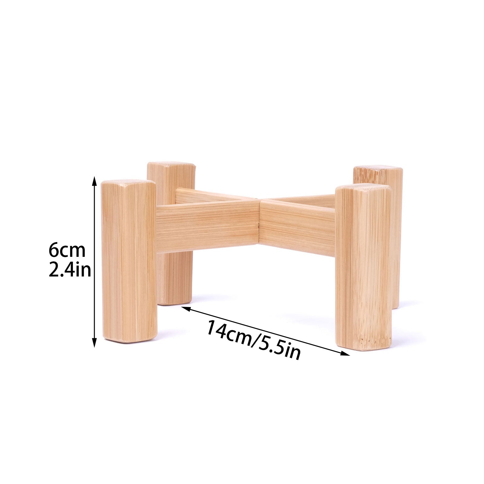Bamboo Plant Stand Multi-Tier Flower Display Shelf - Indoor Outdoor Garden Home Decoration Stool