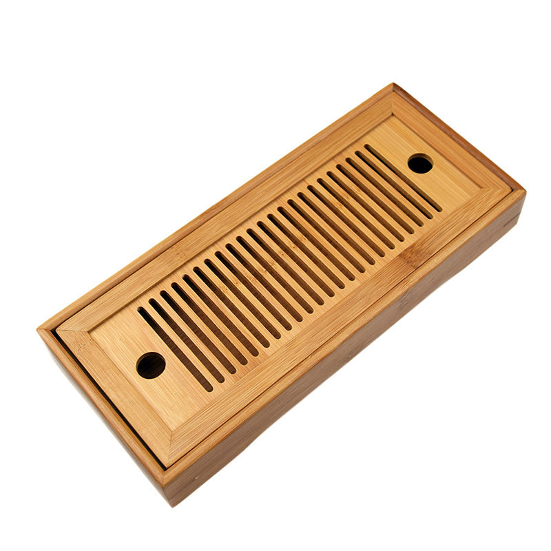 Portable Bamboo Tea Tray - Minimalist Serving Tray for Tea Ceremony & Travel