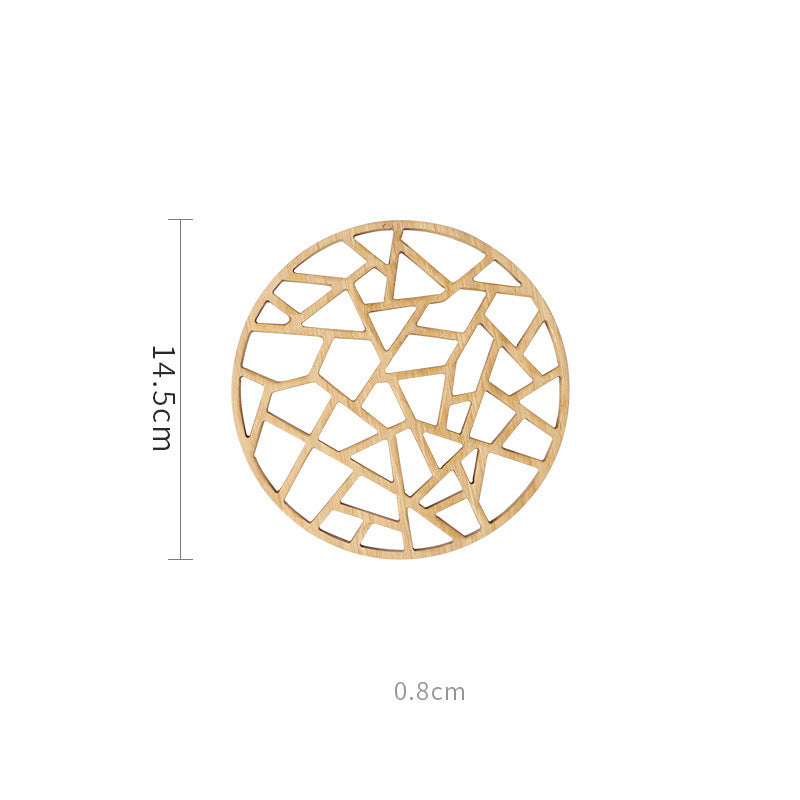 Bamboo Wood Honeycomb Pot Pad - Multi-Functional Thermal Insulation Teapot Cushion