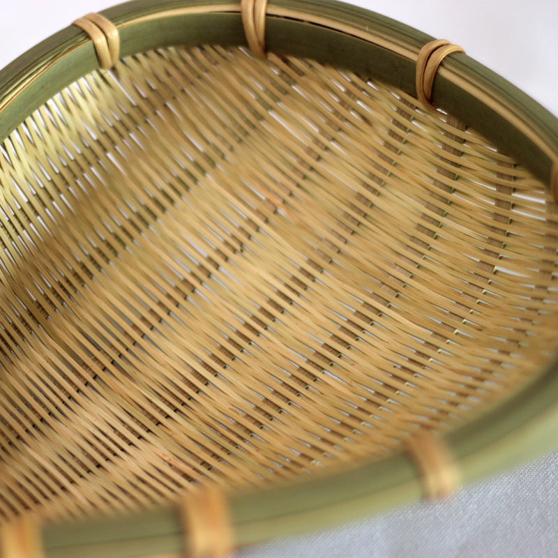 Bamboo Woven Noodle Scoop - Multi-Purpose Hot Pot Strainer Skimmer Kitchen Filter Utensil