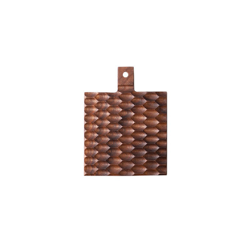 Black Walnut Honeycomb Coaster Set - Handcrafted Solid Wood Tea & Coffee Cup Cushion
