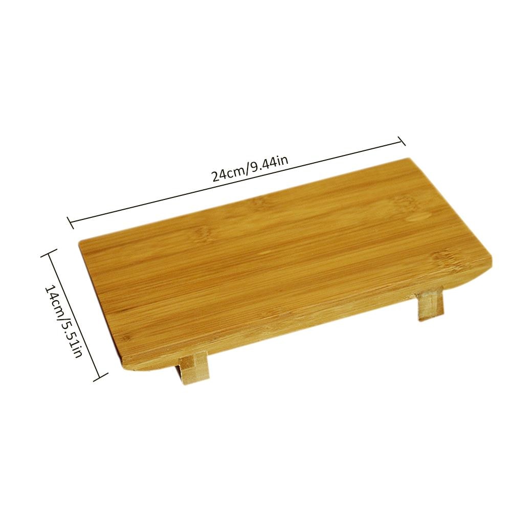 Premium Bamboo SuPlate - Rectangular Japanese Geta Platform for Sashimi, Maki & Korean Cuisine Serving