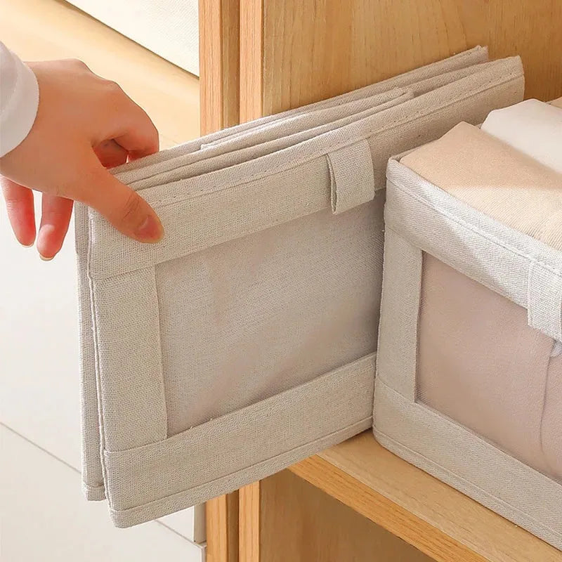Pants Storage Box Clothes Organizers of Cabinets and Drawers Fabric Foldable Boxes for Bedroom Wardrobe Organization Home