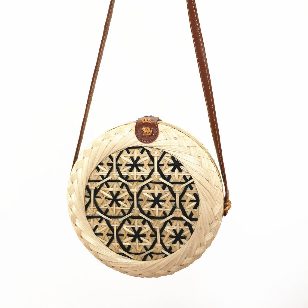 Beach Bags Women Handwoven Summer Crossbody - Fashion Straw Messenger Shoulder Tote Bag