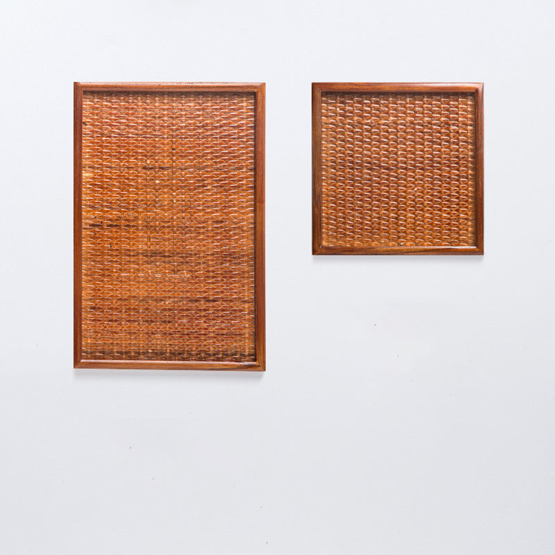 Wooden Flat Plate - Ash Willow Rattan Rectangular Dinner Tray for Hotels, Restaurants & Home Dining