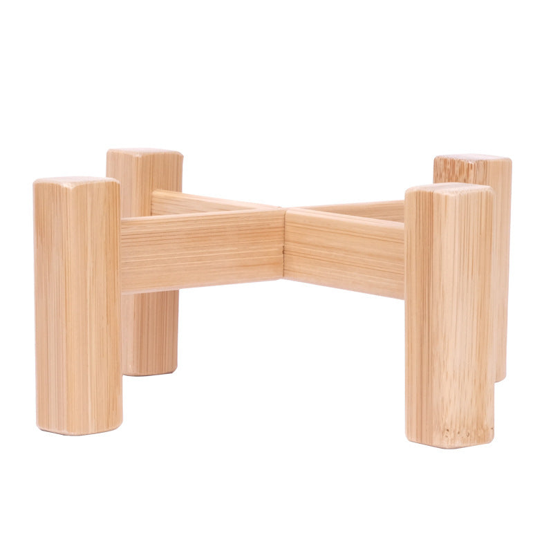Bamboo Plant Stand Multi-Tier Flower Display Shelf - Indoor Outdoor Garden Home Decoration Stool
