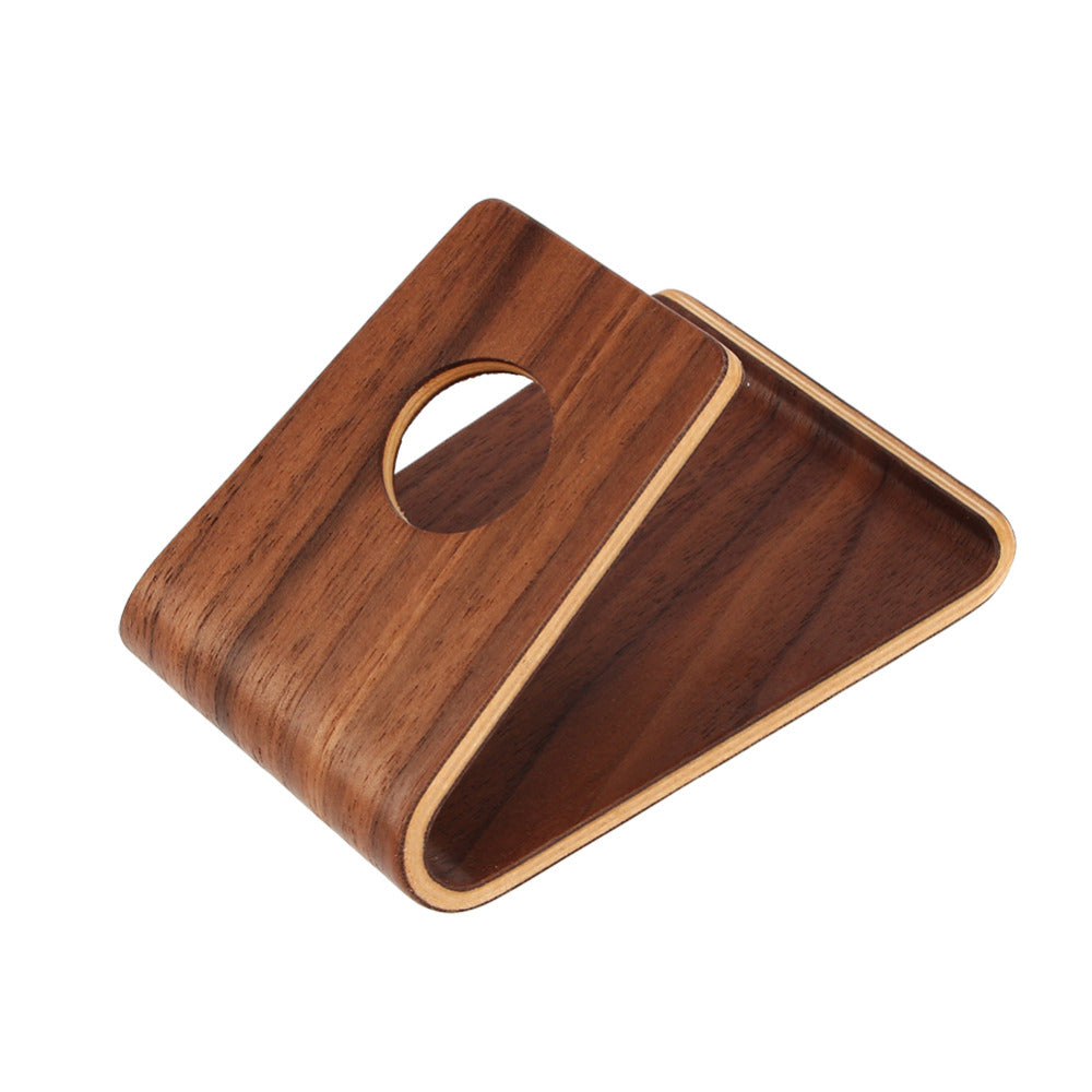 Universal Bamboo Mobile Phone Stand - Lightweight Slim Smartphone Holder for iPhone & Android