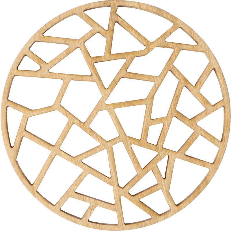 Bamboo Wood Honeycomb Pot Pad - Multi-Functional Thermal Insulation Teapot Cushion