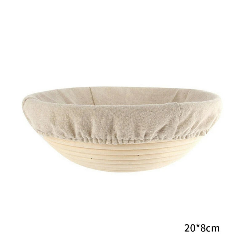 Bread Banneton Liner Basket - Oval Rattan Brotform for Rising & Fruit Display