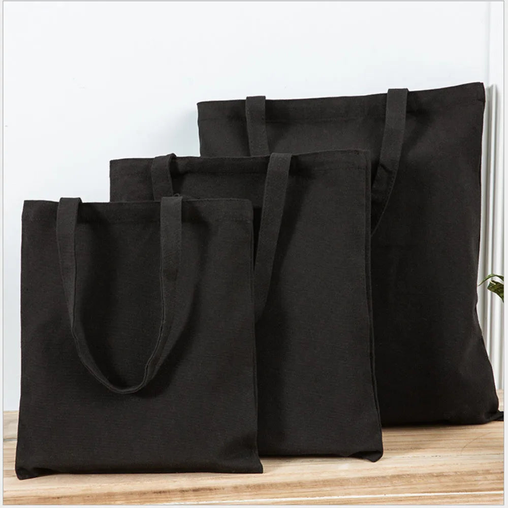Canvas Bag Storage - Eco-Friendly Foldable Grocery Tote with Portable Shoulder Handles