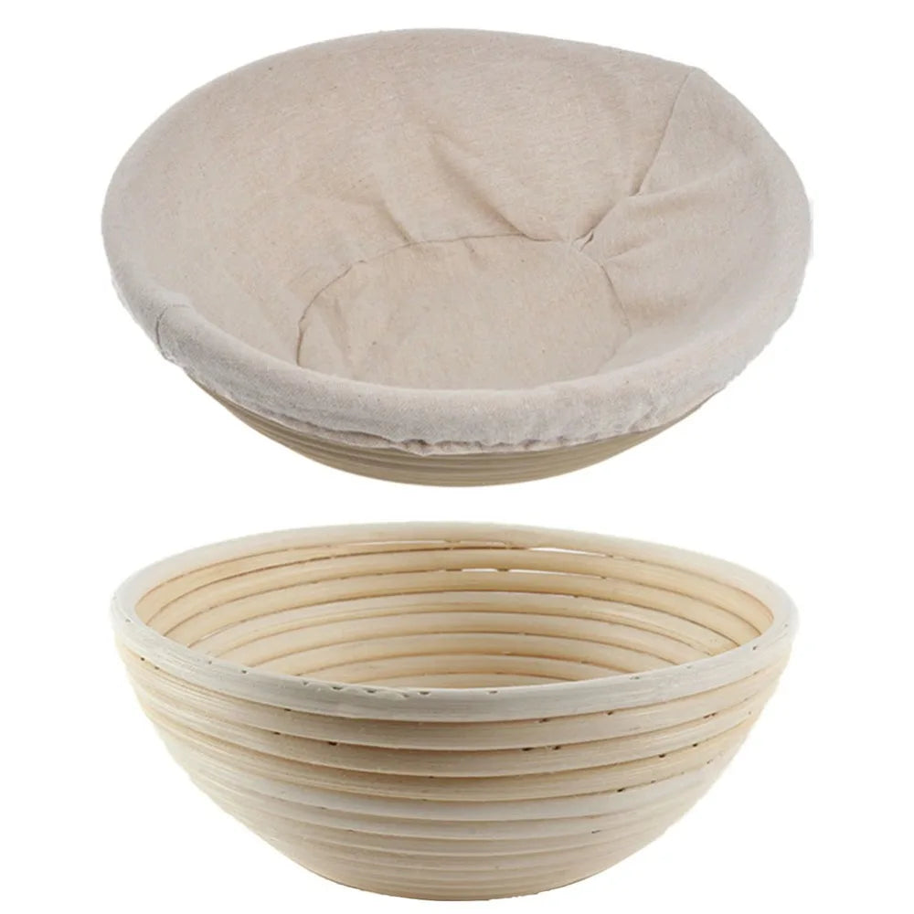 Bread Banneton Liner Basket - Oval Rattan Brotform for Rising & Fruit Display