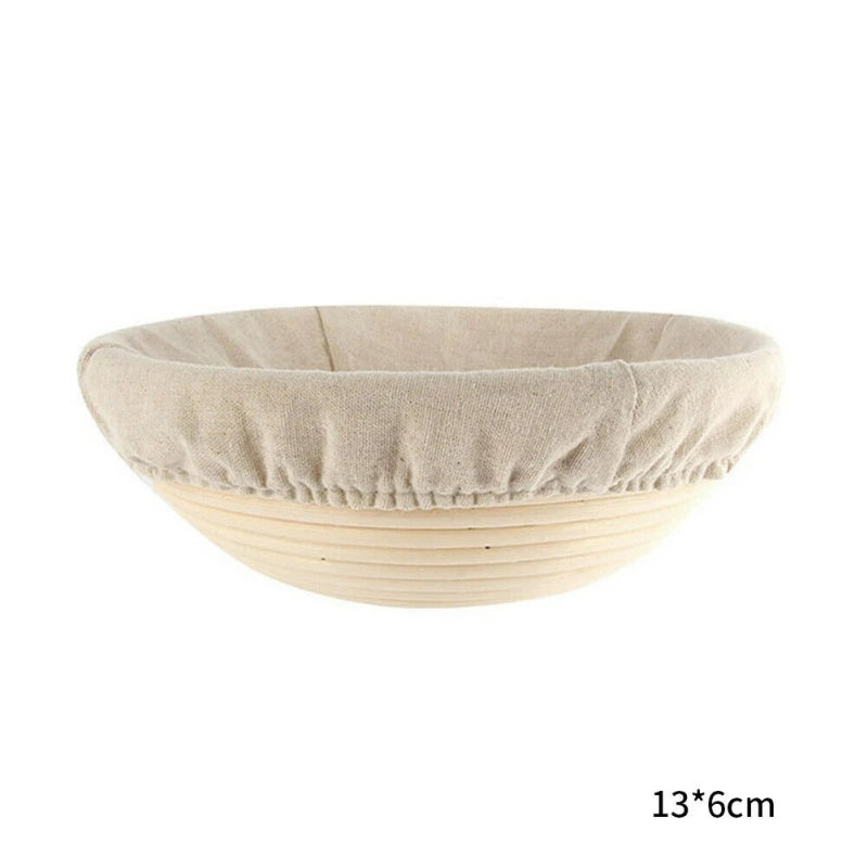 Bread Banneton Liner Basket - Oval Rattan Brotform for Rising & Fruit Display