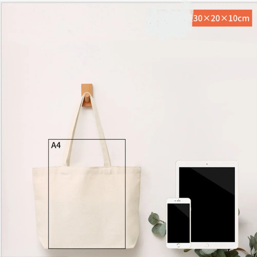 Canvas Bag Storage - Eco-Friendly Foldable Grocery Tote with Portable Shoulder Handles