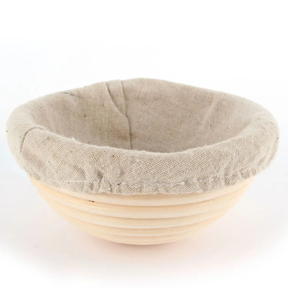 Bread Banneton Liner Basket - Oval Rattan Brotform for Rising & Fruit Display