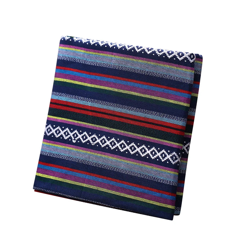 Teramila Ethnic Style Cotton Linen Fabric - Hotel Bar Tablecloth Pillow Sofa Cover Textile for Patchwork & Curtains