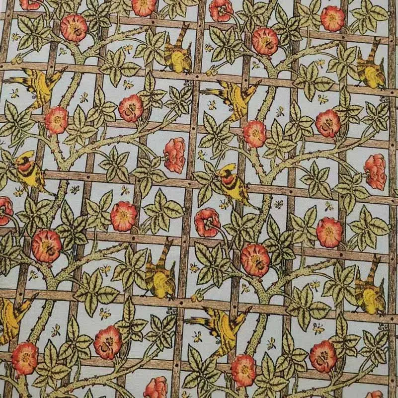 William Morris Textiles Vintage Flower Patterns - 100% Cotton Fabric for Sewing & DIY Projects (Half Meter)