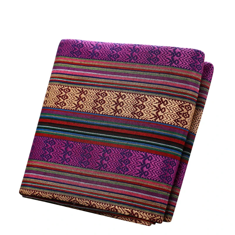 Teramila Ethnic Style Cotton Linen Fabric - Hotel Bar Tablecloth Pillow Sofa Cover Textile for Patchwork & Curtains