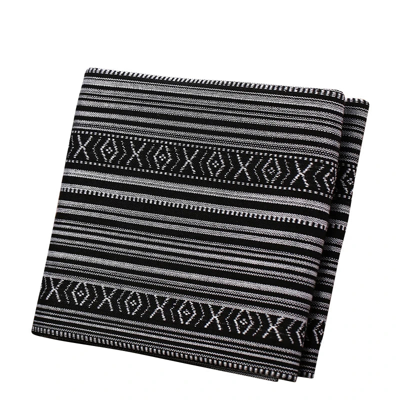 Teramila Ethnic Style Cotton Linen Fabric - Hotel Bar Tablecloth Pillow Sofa Cover Textile for Patchwork & Curtains