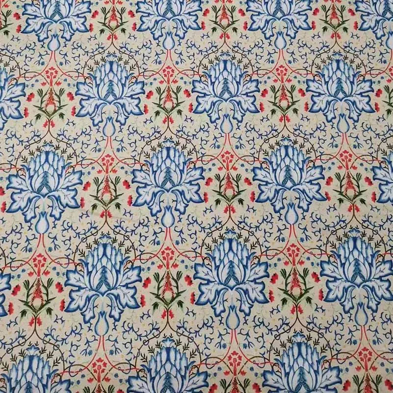 William Morris Textiles Vintage Flower Patterns - 100% Cotton Fabric for Sewing & DIY Projects (Half Meter)