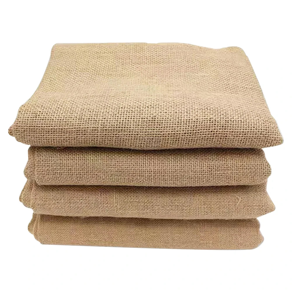 160x50cm Natural Burlap Fabric - High Density Jute Textile for DIY Curtains, Wall Coverings & Christmas Decoration