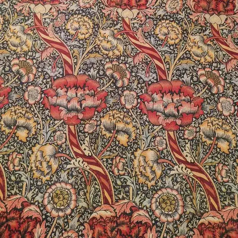William Morris Textiles Vintage Flower Patterns - 100% Cotton Fabric for Sewing & DIY Projects (Half Meter)