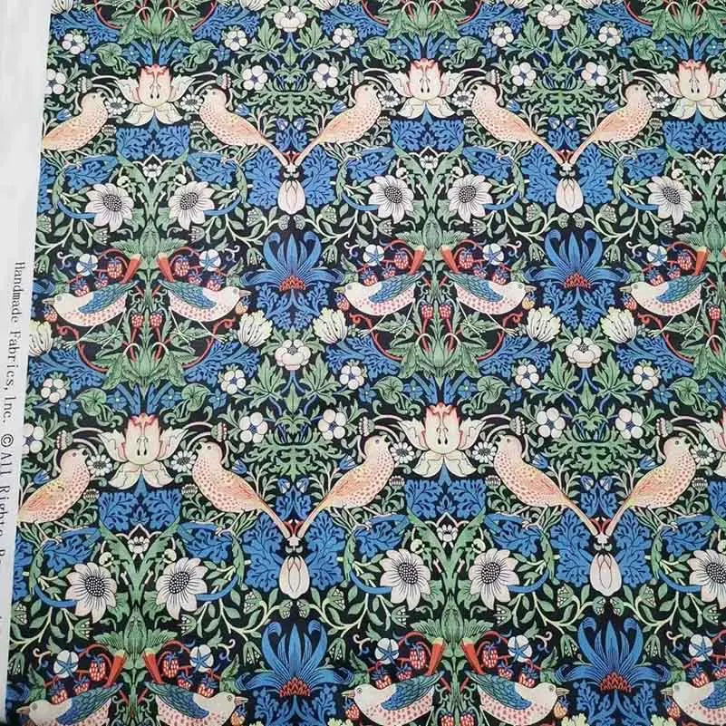 William Morris Textiles Vintage Flower Patterns - 100% Cotton Fabric for Sewing & DIY Projects (Half Meter)