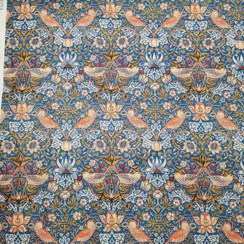 William Morris Textiles Vintage Flower Patterns - 100% Cotton Fabric for Sewing & DIY Projects (Half Meter)