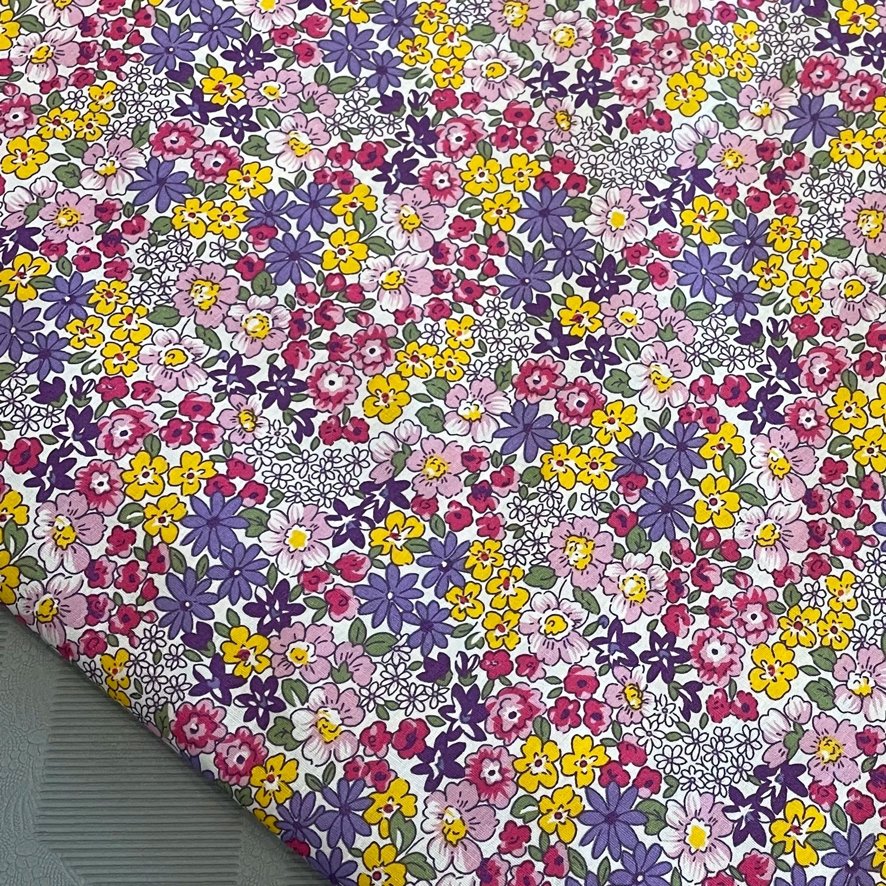 145x50cm New Floral 100% Cotton 40S Liberty Style Fabric - Digital Printing for Sewing Dresses & Kids Designer Handmade Projects