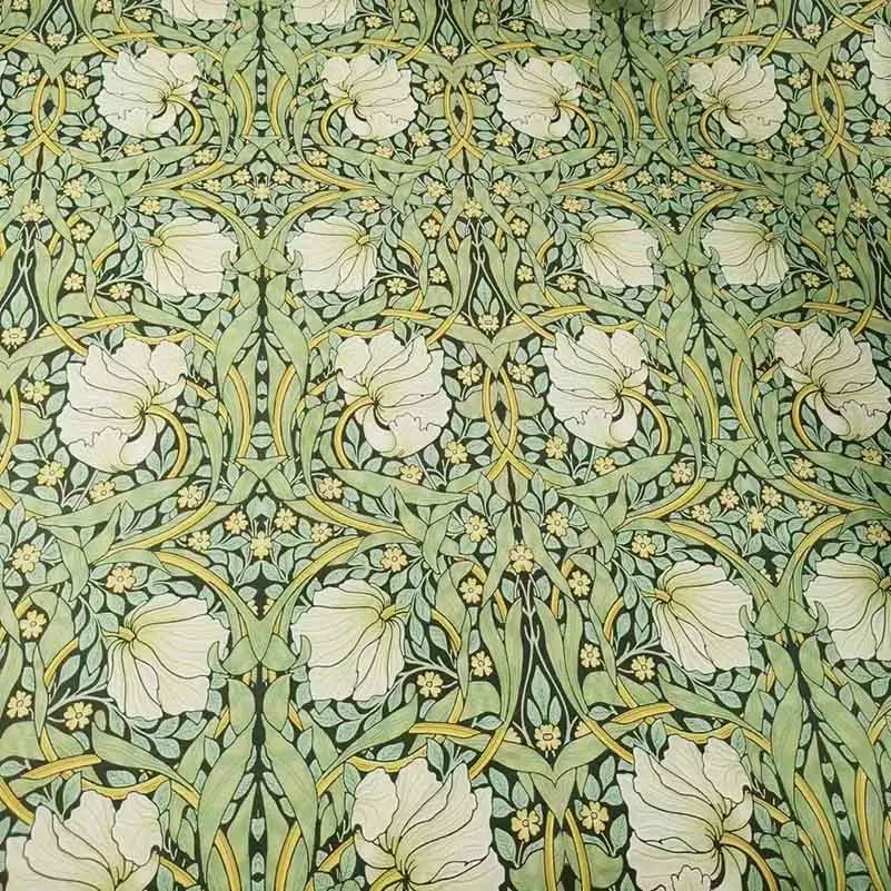 William Morris Textiles Vintage Flower Patterns - 100% Cotton Fabric for Sewing & DIY Projects (Half Meter)