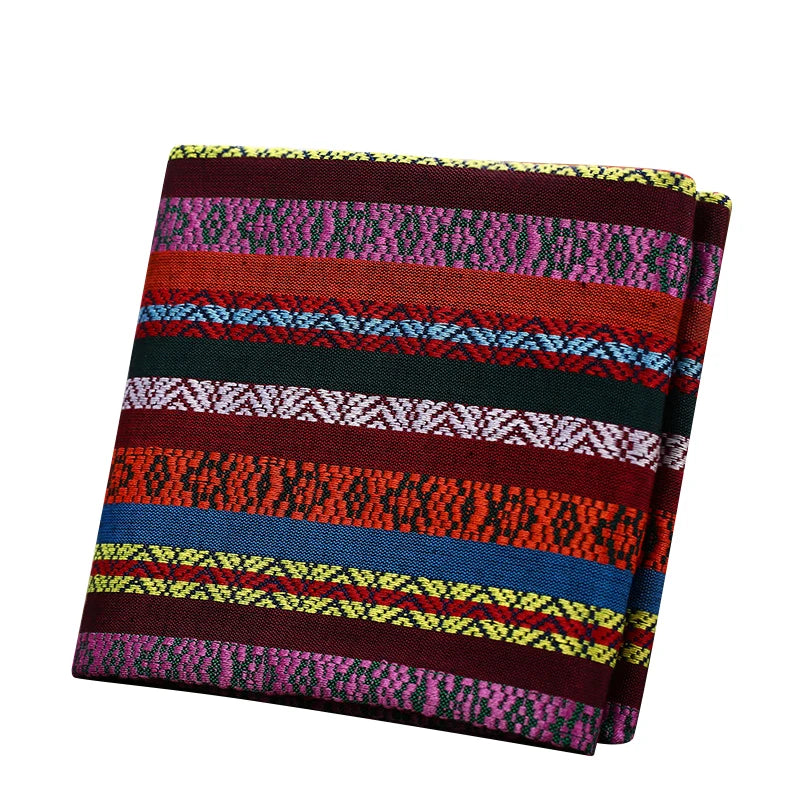 Teramila Ethnic Style Cotton Linen Fabric - Hotel Bar Tablecloth Pillow Sofa Cover Textile for Patchwork & Curtains