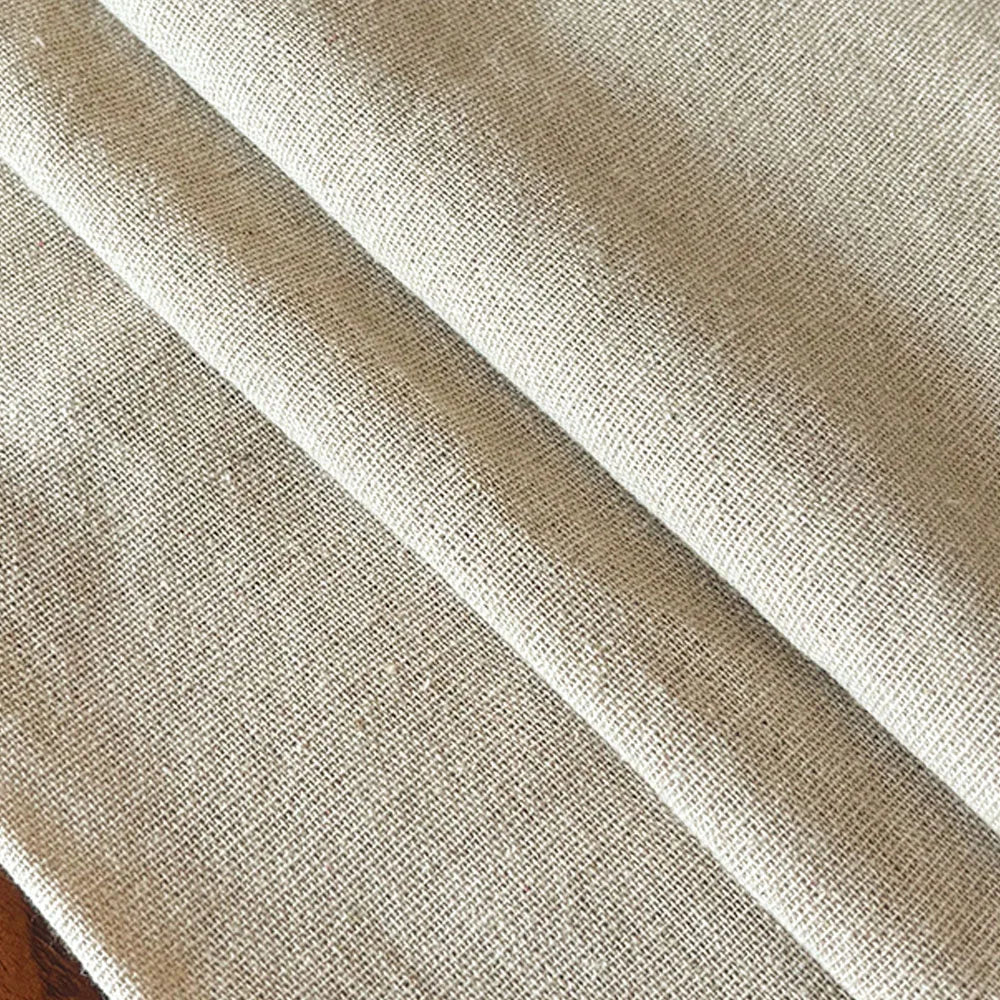 50x150cm Cotton Linen Woven Fabric - Solid Color for Table, Sofa, Curtains & DIY Embroidery Projects