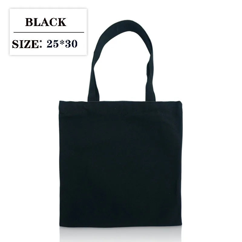 Canvas Bag Storage - Eco-Friendly Foldable Grocery Tote with Portable Shoulder Handles