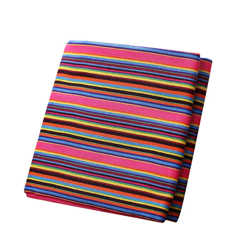 Teramila Ethnic Style Cotton Linen Fabric - Hotel Bar Tablecloth Pillow Sofa Cover Textile for Patchwork & Curtains