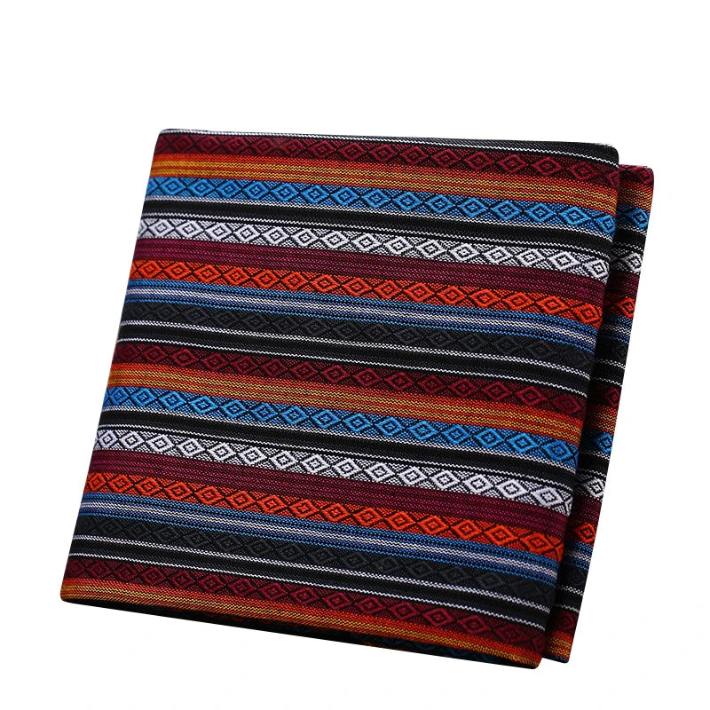 Teramila Ethnic Style Cotton Linen Fabric - Hotel Bar Tablecloth Pillow Sofa Cover Textile for Patchwork & Curtains