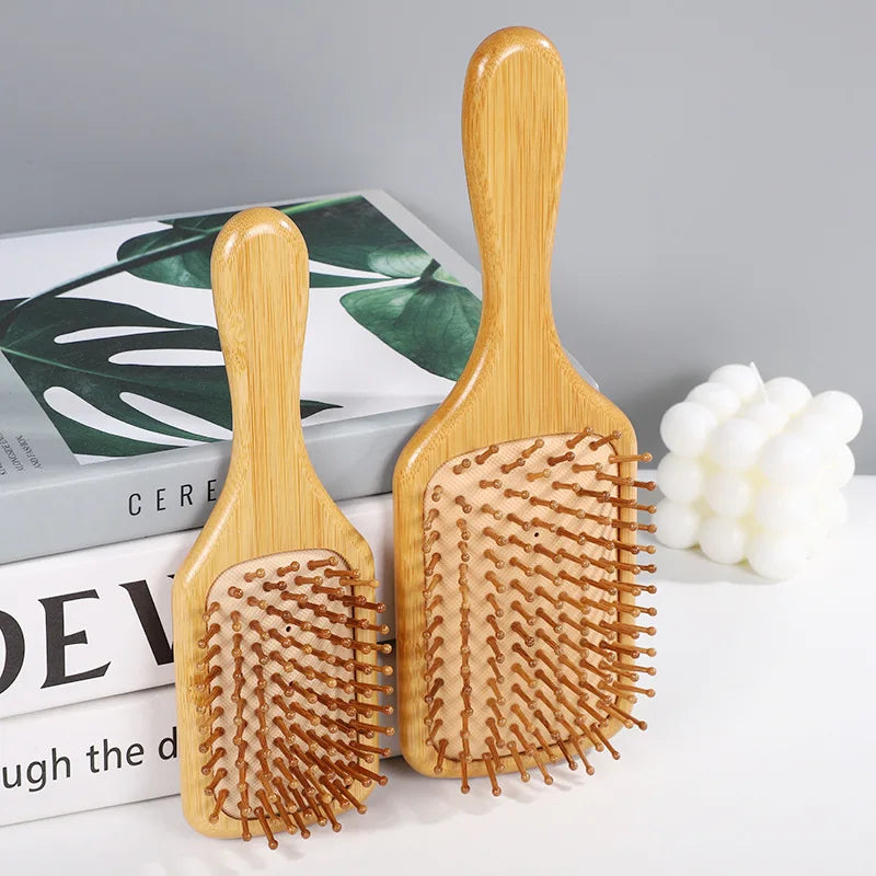 New Sdottor Wooden Bamboo Hair Brush - Air Massage Comb Anti-Static Scalp Care for Healthy Hair