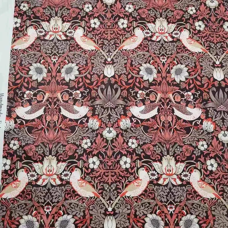 William Morris Textiles Vintage Flower Patterns - 100% Cotton Fabric for Sewing & DIY Projects (Half Meter)