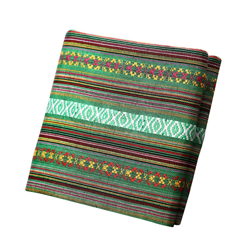Teramila Ethnic Style Cotton Linen Fabric - Hotel Bar Tablecloth Pillow Sofa Cover Textile for Patchwork & Curtains