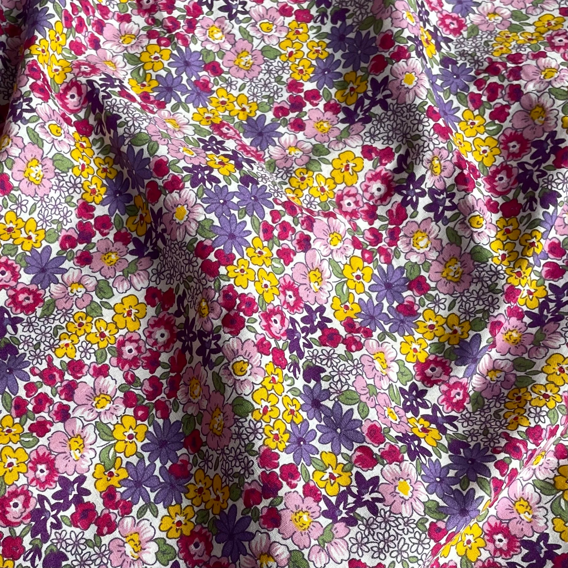 145x50cm New Floral 100% Cotton 40S Liberty Style Fabric - Digital Printing for Sewing Dresses & Kids Designer Handmade Projects