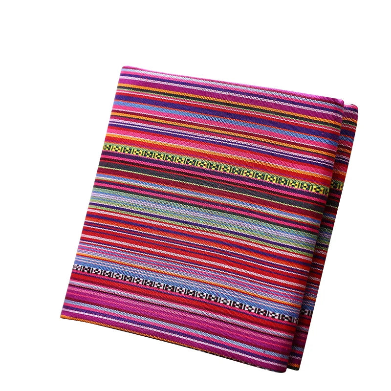 Teramila Ethnic Style Cotton Linen Fabric - Hotel Bar Tablecloth Pillow Sofa Cover Textile for Patchwork & Curtains