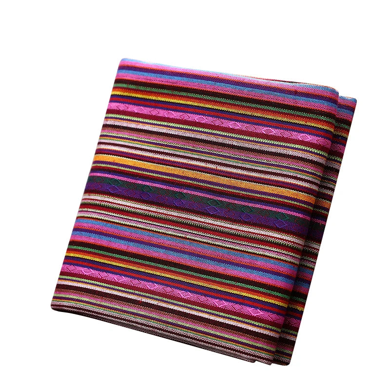 Teramila Ethnic Style Cotton Linen Fabric - Hotel Bar Tablecloth Pillow Sofa Cover Textile for Patchwork & Curtains