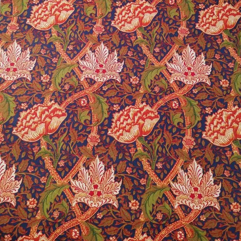 William Morris Textiles Vintage Flower Patterns - 100% Cotton Fabric for Sewing & DIY Projects (Half Meter)