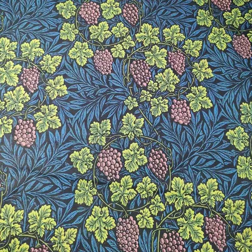 William Morris Textiles Vintage Flower Patterns - 100% Cotton Fabric for Sewing & DIY Projects (Half Meter)