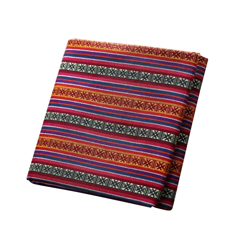 Teramila Ethnic Style Cotton Linen Fabric - Hotel Bar Tablecloth Pillow Sofa Cover Textile for Patchwork & Curtains