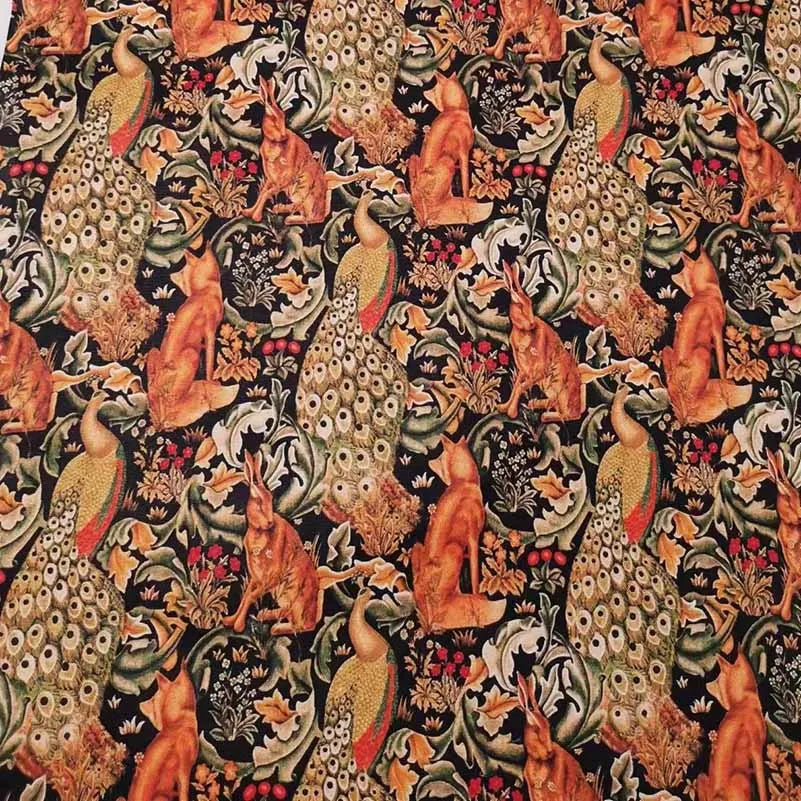 William Morris Textiles Vintage Flower Patterns - 100% Cotton Fabric for Sewing & DIY Projects (Half Meter)